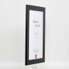 Efecto marco de madera maciza perfil 30 negro 10x10 cm cristal de museo
