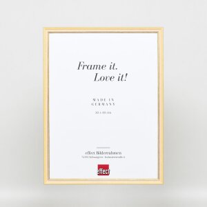 Efecto marco de madera maciza Perfil 25 amarillo 25x60 cm cristal antirreflejos