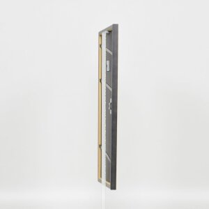 Efecto marco de madera maciza Perfil 25 amarillo 25x60 cm cristal antirreflejos