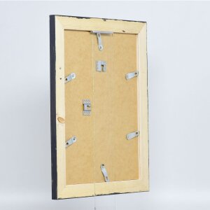 Efecto marco de madera maciza 2240 negro 25x70 cm cristal acrílico