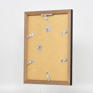 Efecto marco 2319 plata alto brillo 25x70 cm cristal de museo