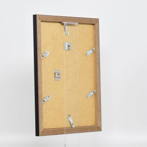 Efecto marco 2319 plata alto brillo 25x70 cm cristal de museo