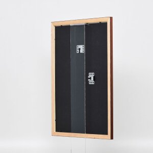 Efecto marco de madera perfil 2210 marrón oscuro 25x80 cm cristal de museo