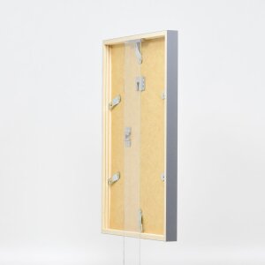 Efecto marco de madera perfil 35 antracita 29,7x42 cm cristal antirreflejos