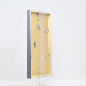 Efecto marco de madera perfil 35 antracita 29,7x42 cm cristal antirreflejos