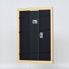 Efecto marco de madera perfil 21 nuez marrón 35x100 cm cristal antirreflejos