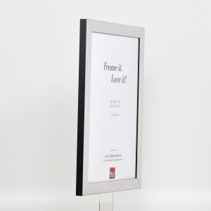 Efecto marco 2319 plata alto brillo 35x100 cm cristal de museo