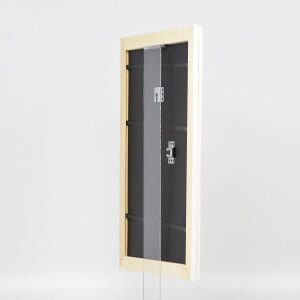 Efecto Madera Marco Barroco Perfil 37 blanco 50x100 cm Vidrio Museo