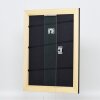 Efecto marco de madera maciza perfil 30 negro 70x100 cm cristal acrílico