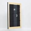 Efecto marco de madera maciza perfil 30 negro 70x100 cm cristal acrílico