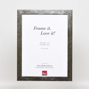 Efecto marco 2319 plata alto brillo 70x100 cm cristal de museo