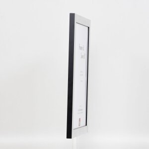 Efecto marco 2319 plata alto brillo 70x100 cm cristal de museo