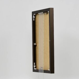 Marco de aluminio efecto Quadro 30,5x91,5 cm bronce cristal transparente