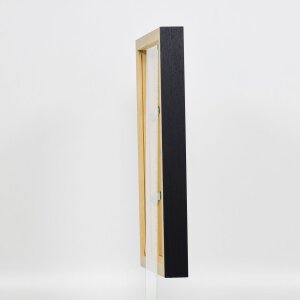 Efecto Marco de madera Perfil 55 negro 50x100 cm Cristal normal
