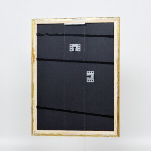 Efecto marco de madera Perfil 85 Oro 18x32 cm cristal antirreflejos