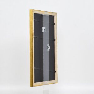 Efecto marco de madera Perfil 85 Oro 18x32 cm cristal antirreflejos