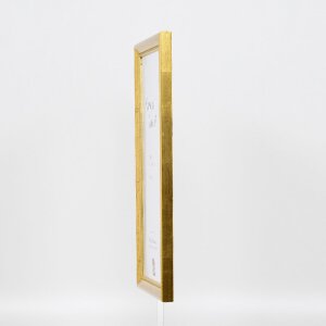 Efecto marco de madera Perfil 85 Oro 18x32 cm cristal antirreflejos
