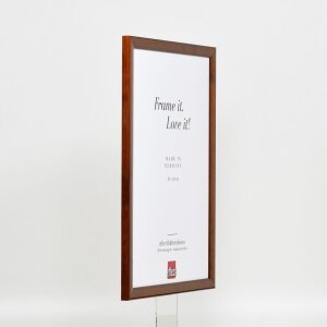 Efecto marco de madera Perfil 89 marrón oscuro 50x65 cm cristal antirreflejos