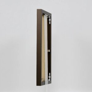 Efecto marco de aluminio Quadro 45x60 cm bronce cristal acrílico