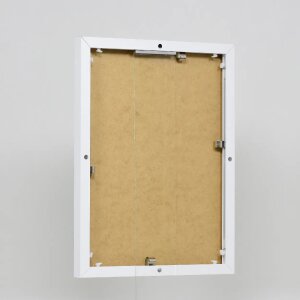 Portarretratos efecto aluminio Quadro 50x100 cm cristal acrílico blanco