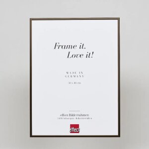 Efecto marco de aluminio Quadro 50x100 cm bronce cristal acrílico