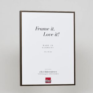 Efecto marco de aluminio Quadro 50x100 cm bronce cristal acrílico