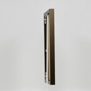 Efecto marco de aluminio Quadro 50x100 cm bronce cristal acrílico