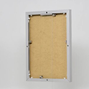 Portarretratos efecto aluminio Quadro 50x50 cm cristal acrílico plateado