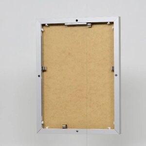 Portarretratos efecto aluminio Quadro 50x50 cm cristal acrílico plateado