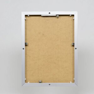 Portarretratos efecto aluminio Quadro 50x50 cm cristal acrílico plateado