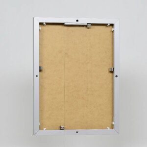 Portarretratos efecto aluminio Quadro 50x50 cm cristal acrílico plateado