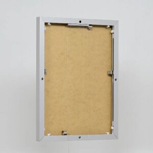 Portarretratos efecto aluminio Quadro 50x50 cm cristal acrílico plateado