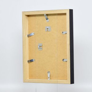 Efecto marco de madera perfil 55 negro 14,8x21 cm arte vidrio