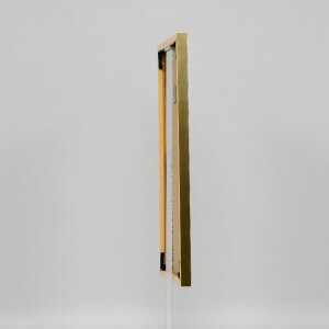 Cuadro Puzzle Efecto Arte Vidrio Acrílico Oro 33x66 cm Colgante de Pared